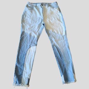 Fashion Nova Colorblock Denim Plus Size 14 Skinny Patchwork Jean